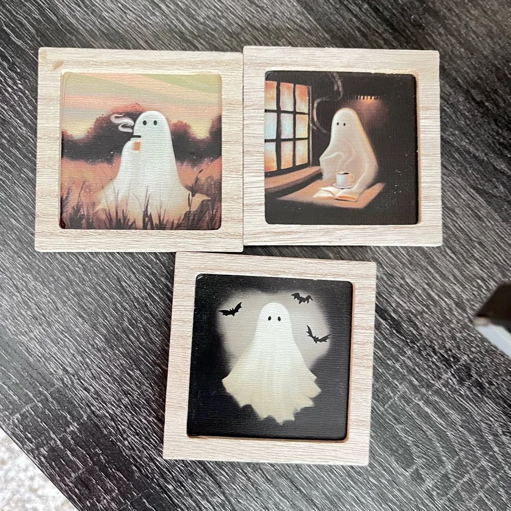 👻 Target Bullseye Halloween Ghost magnets Set of 3 Halloween 2025.